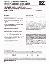 DataSheet IS61LF25618A pdf